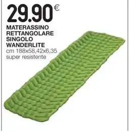 Coop MATERASSINO RETTANGOLARE SINGOLO WANDERLITE offerta