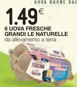 Coop 6 UOVA FRESCHE GRANDI LE NATURELLE offerta