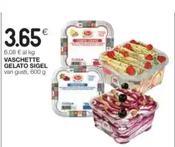 Coop VASCHETTE GELATO SIGEL offerta