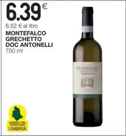 Coop MONTEFALCO GRECHETTO DOC ANTONELLI offerta