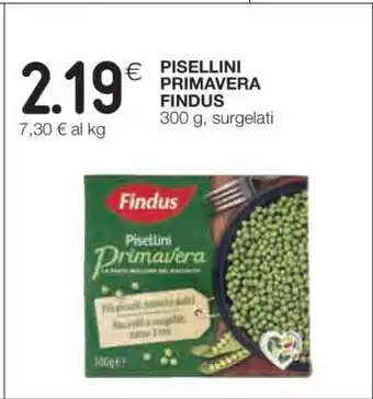 Coop Pisellini Primavera Findus offerta