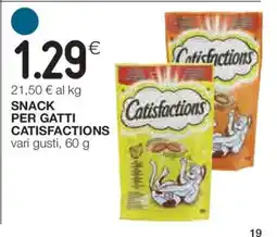 Coop Snack per gatti Catisfactions offerta