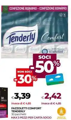 Coop FAZZOLETTI COMFORT TENDERLY offerta