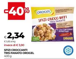 Coop SFIZI CROCCANTI TRIS PANATO OROGEL offerta