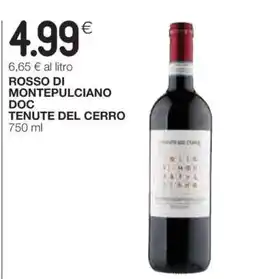 Coop ROSSO DI MONTEPULCIANO DOC TENUTE DEL CERRO offerta