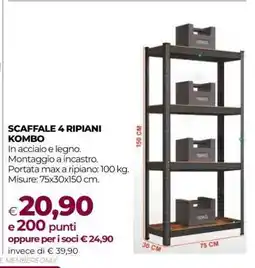 Coop SCAFFALE 4 RIPIANI KOMBO offerta