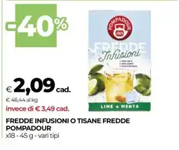 FREDDE INFUSIONI O TISANE FREDDE POMPADOUR