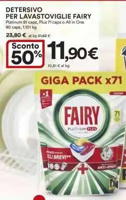 Coop DETERSIVO PER LAVASTOVIGLIE FAIRY offerta