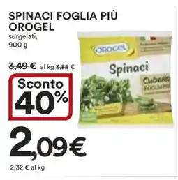 Coop Spinaci Foglia Più Orogel offerta