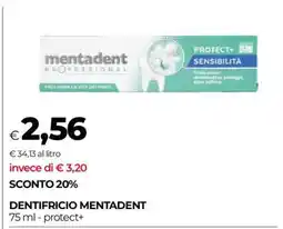 Coop DENTIFRICIO MENTADENT offerta