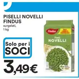 Coop Piselli Novelli Findus offerta