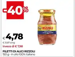 Coop Filetti di Alici Rizzoli offerta