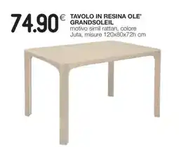 Coop TAVOLO IN RESINA OLE’ GRANDSOLEIL offerta