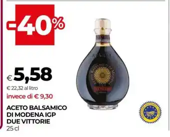 Coop Aceto Balsamico di Modena IGP Due Vittorie offerta