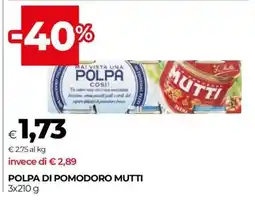 Coop POLPA DI POMODORO MUTTI offerta