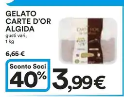 Coop Gelato Carte D'Or Algida offerta