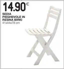 Coop Sedia pieghevole in resina Birki offerta