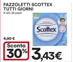 Coop Fazzoletti Scottex Tutti Giorni offerta