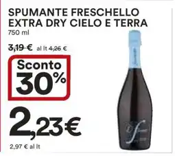 Coop SPUMANTE FRESCHELLO EXTRA DRY CIELO E TERRA offerta