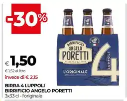 Coop BIRRA 4 LUPPOLI BIRRIFICIO ANGELO PORETTI offerta