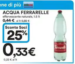 Coop Acqua Ferrarelle offerta