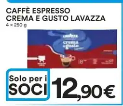 Coop Caffè Espresso Crema e Gusto LAVAZZA offerta