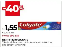 Coop DENTIFRICIO COLGATE offerta