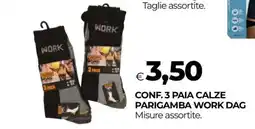 Coop CONF. 3 PAIA CALZE PARIGAMBA WORK DAG offerta