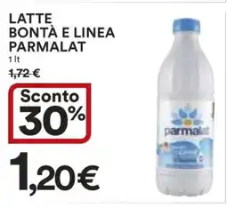 Coop LATTE BONTÀ E LINEA PARMALAT offerta