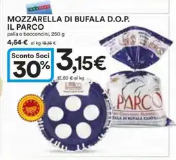 Coop MOZZARELLA DI BUFALA D.O.P. IL PARCO offerta