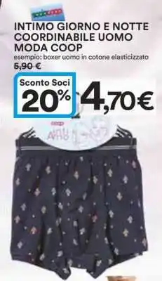Coop INTIMO GIORNO E NOTTE COORDINABILE UOMO MODA COOP offerta