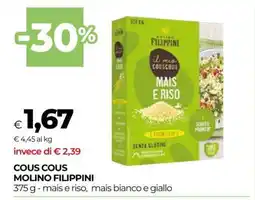 Coop COUS COUS MOLINO FILIPPINI offerta