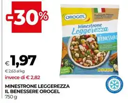 Coop MINESTRONE LEGGEREZZA IL BENESSERE OROGEL offerta