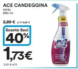 Coop ACE Candeggina offerta