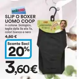 Coop SLIP O BOXER UOMO COOP offerta