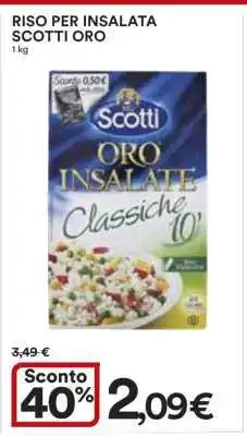 Coop RISO PER INSALATA SCOTTI ORO offerta