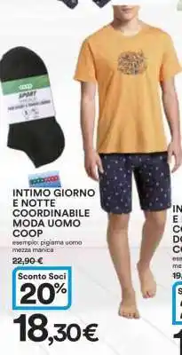 Coop INTIMO GIORNO E NOTTE COORDINABILE MODA UOMO COOP offerta