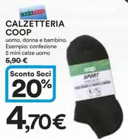 Coop CALZETTERIA COOP offerta