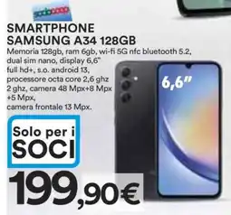 Coop SMARTPHONE SAMSUNG A34 128GB offerta