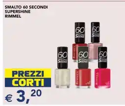 Esselunga SMALTO 60 SECONDI SUPERSHINE RIMMEL offerta