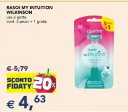Esselunga RASOI MY INTUITION WILKINSON offerta