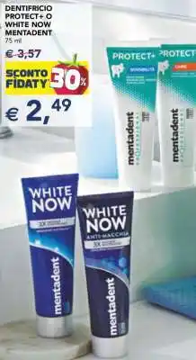 Esselunga DENTIFRICIO PROTECT+ WHITE NOW MENTADENT offerta