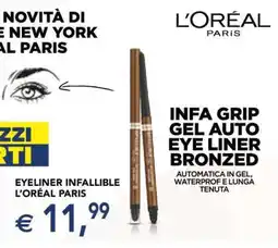 Esselunga INFA GRIP GEL AUTO EYE LINER BRONZED offerta