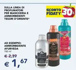 Esselunga Ammorbidente Ayurveda offerta