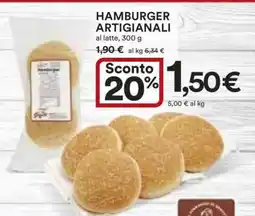 Coop HAMBURGER ARTIGIANALI offerta