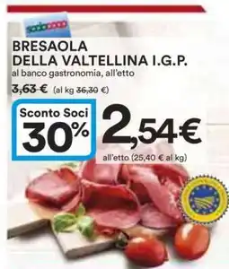 Coop Bresaola della Valtellina I.G.P offerta