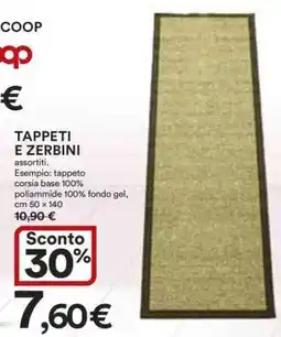 Coop TAPPETI E ZERBINI offerta