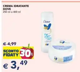 Esselunga CREMA IDRATANTE DOVE offerta