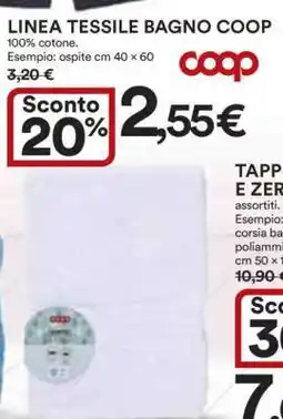 Coop Linea Tessile Bagno Coop offerta