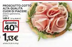 Coop Prosciutto Cotto Alta Qualità Cuor di Piacere offerta